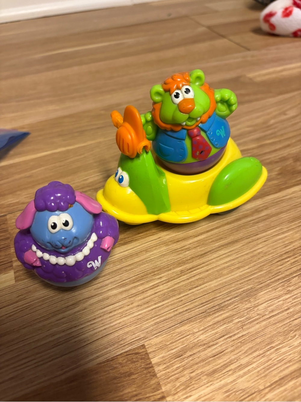 Vintage Hasbro Playskool Weeble Wobble Figures Motorcycle 2003